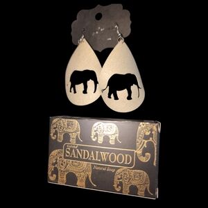❤️ Elephant Earrings + Sandalwood Soap New Gift